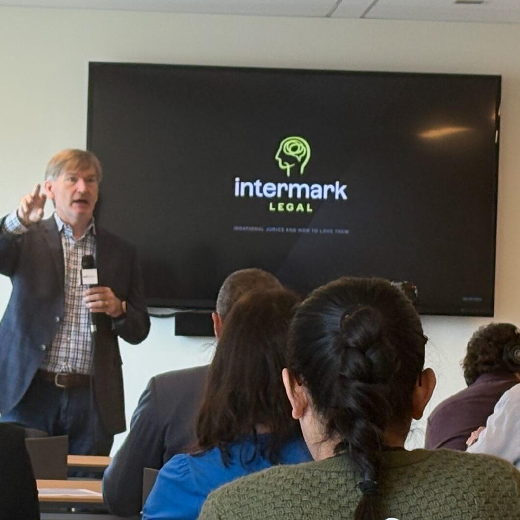 Jake McKenzie speaking at an Intermark Legal session